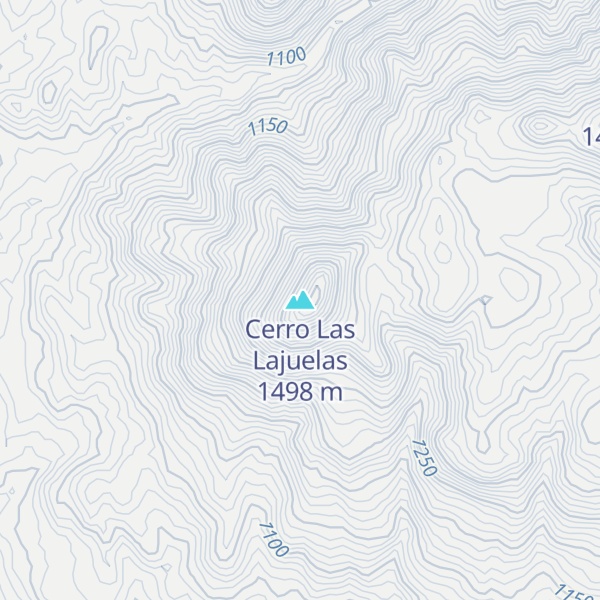Map of Cerro Las Lajuelas