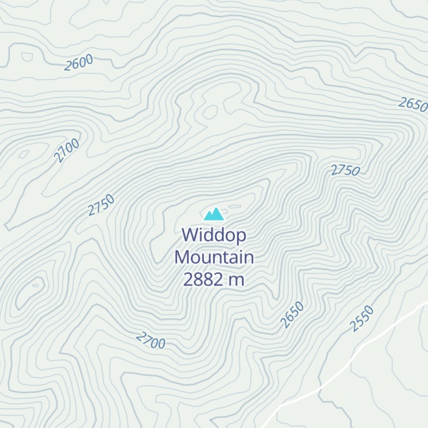 Map of Widdop Mountain