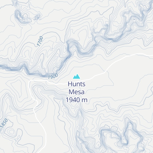 Map of Hunts Mesa