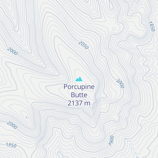 Map of Porcupine Butte
