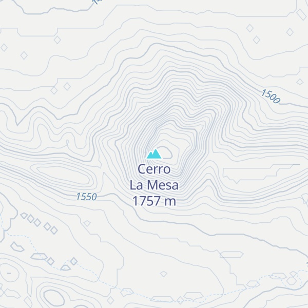 Map of Cerro La Mesa
