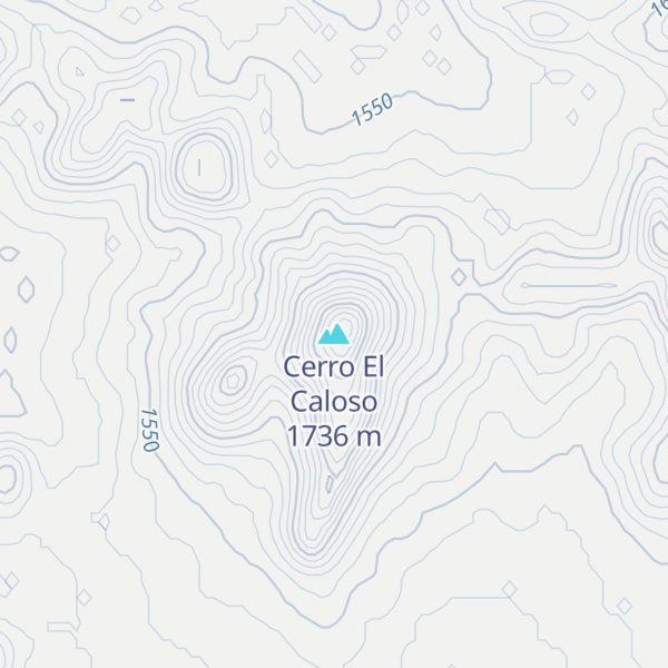 Map of Cerro El Caloso