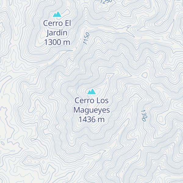 Map of Cerro Los Magueyes