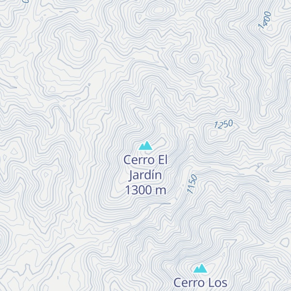 Map of Cerro El Jardín