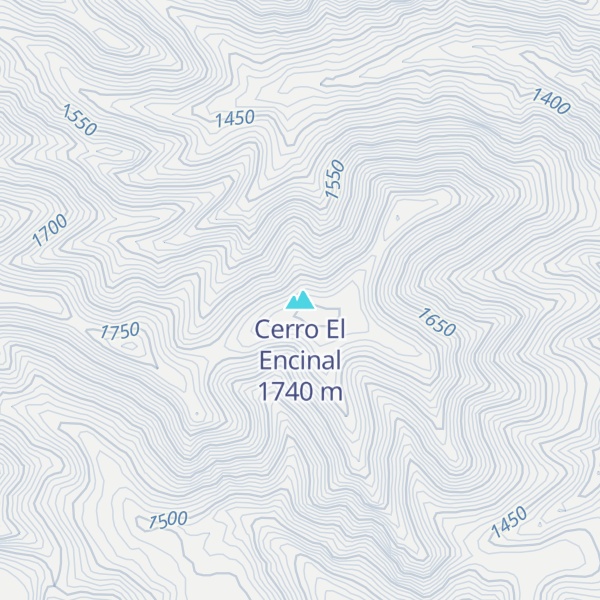 Map of Cerro El Encinal