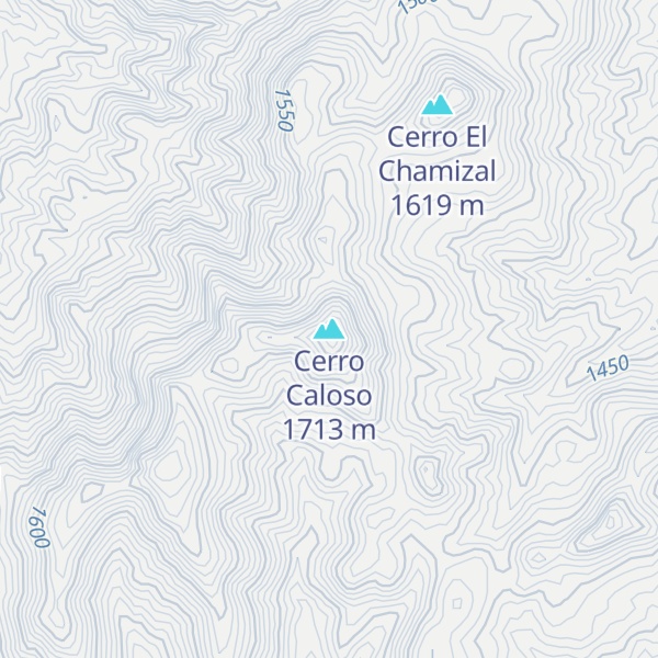 Map of Cerro Caloso