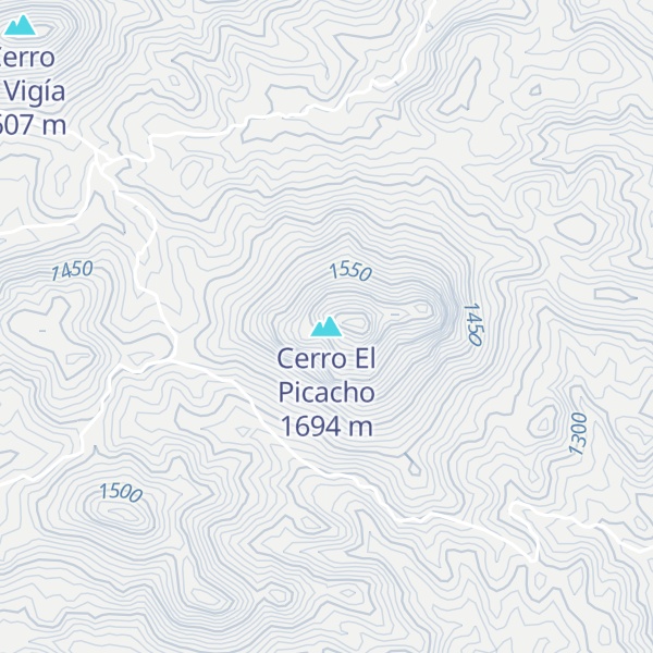 Map of Cerro El Picacho