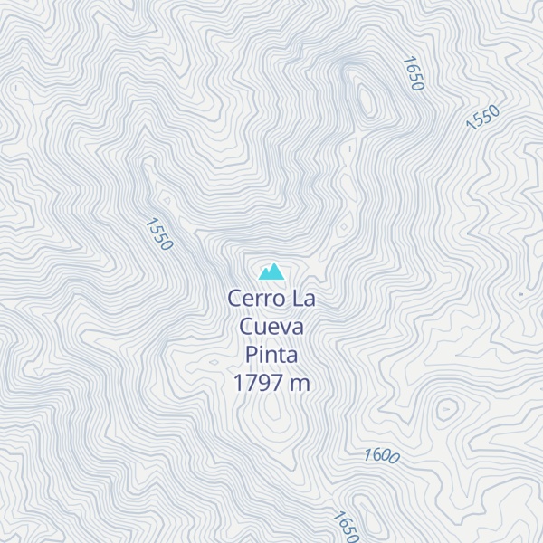Map of Cerro La Cueva Pinta