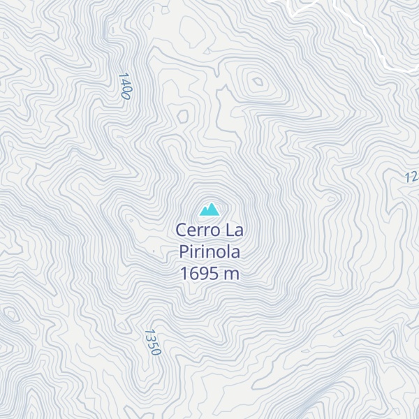Map of Cerro La Pirinola