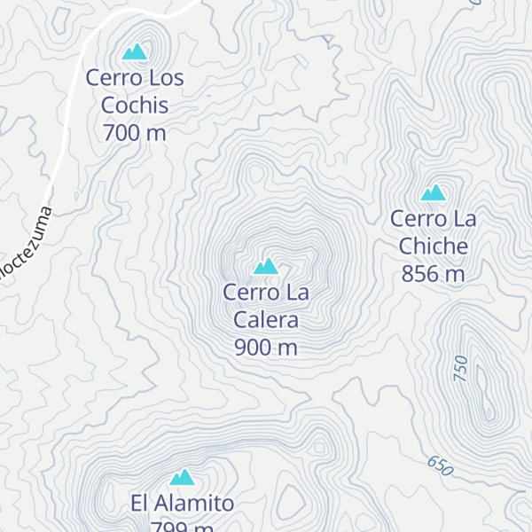 Map of Cerro La Calera