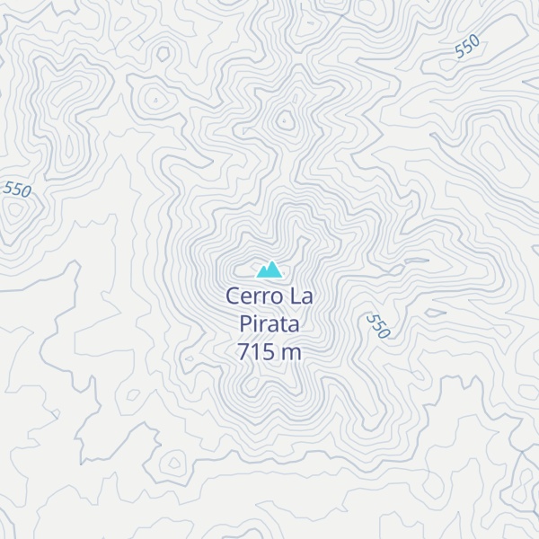 Map of Cerro La Pirata