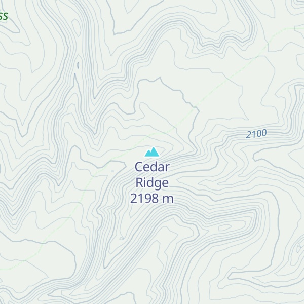 Map of Cedar Ridge