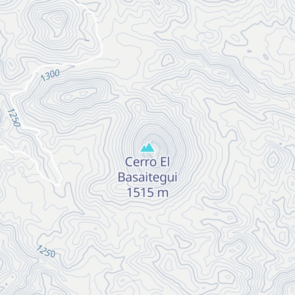 Map of Cerro El Basaitegui