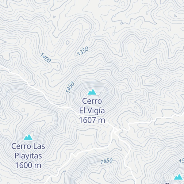 Map of Cerro El Vigía