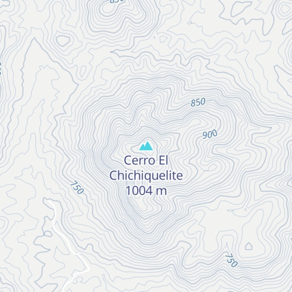 Map of Cerro El Chichiquelite