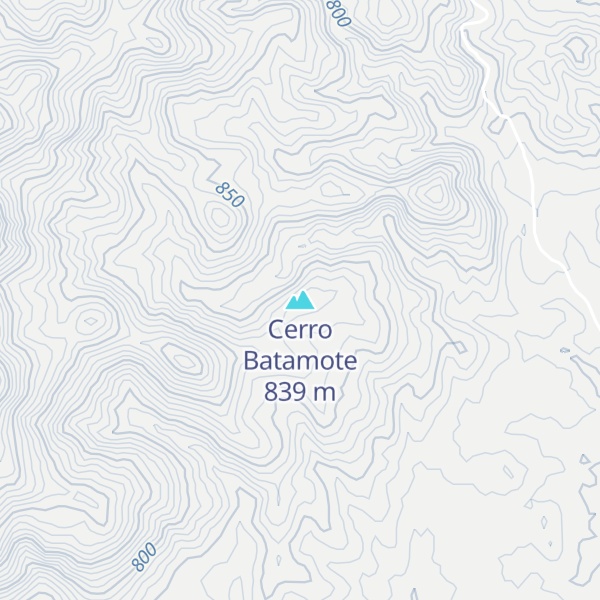 Map of Cerro Batamote