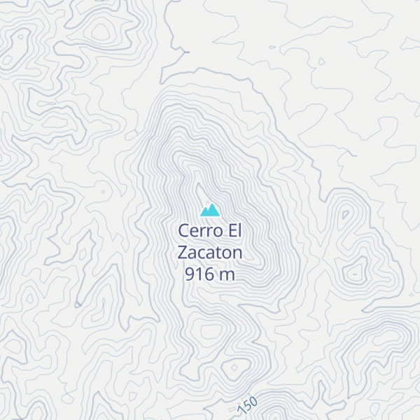 Map of Cerro El Zacaton