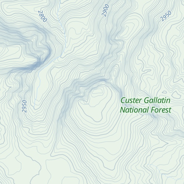 Map of Lake Mountain
