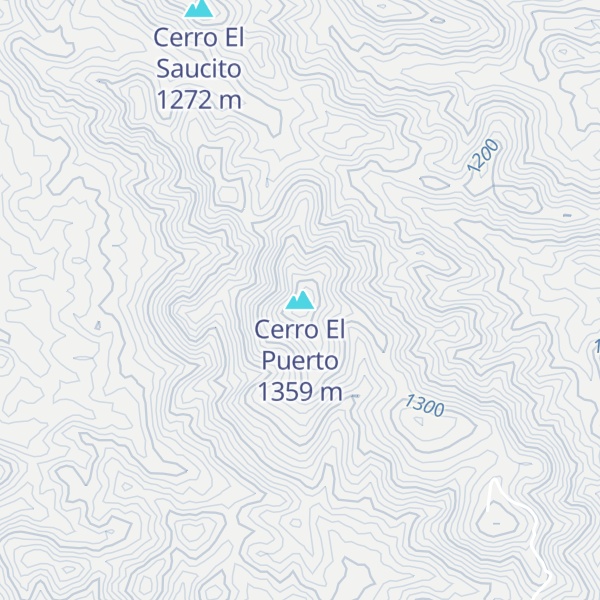Map of Cerro El Puerto