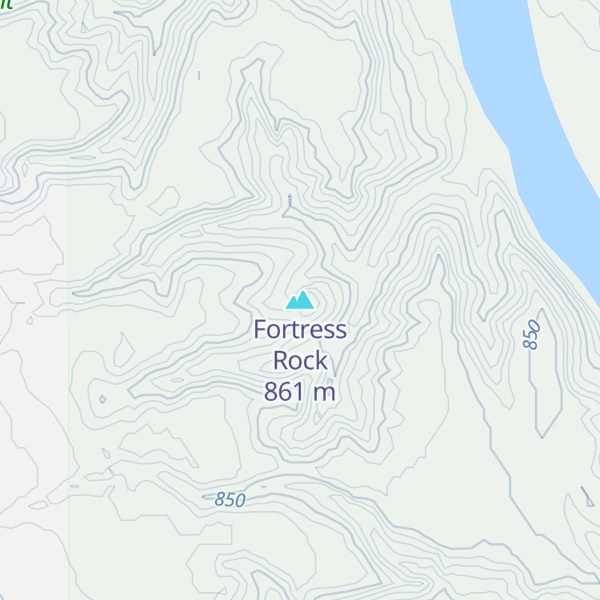 Map of Fortress Rock