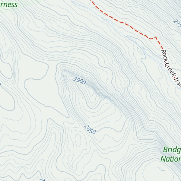 Map of Rock Creek Buttes
