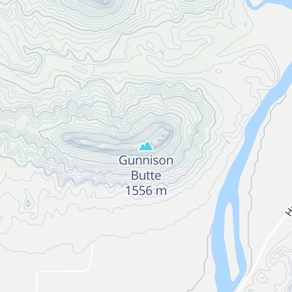 Map of Gunnison Butte