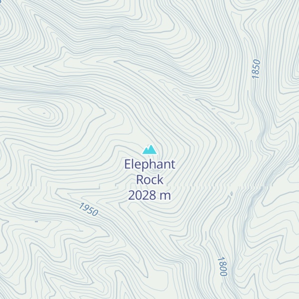 Map of Elephant Rock