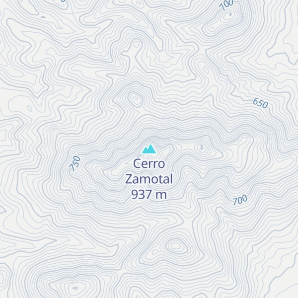 Map of Cerro Zamotal