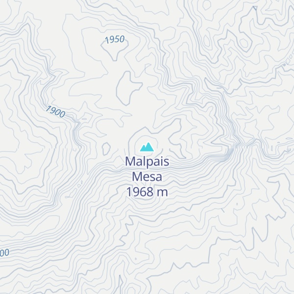 Map of Malpais Mesa