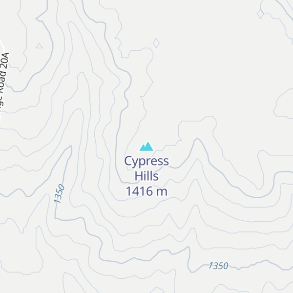 Map of Cypress Hills