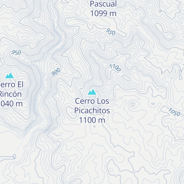 Map of Cerro Los Picachitos