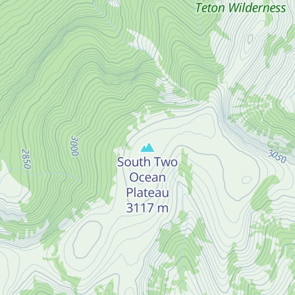 Map of South Two Ocean Plateau