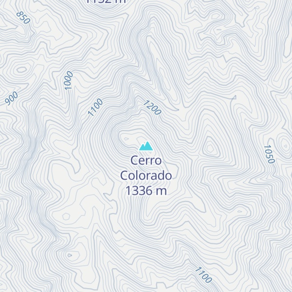 Map of Cerro Colorado