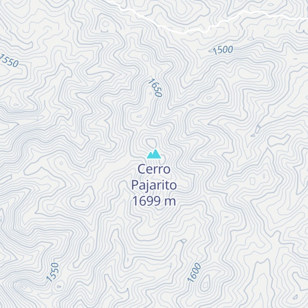 Map of Cerro Pajarito