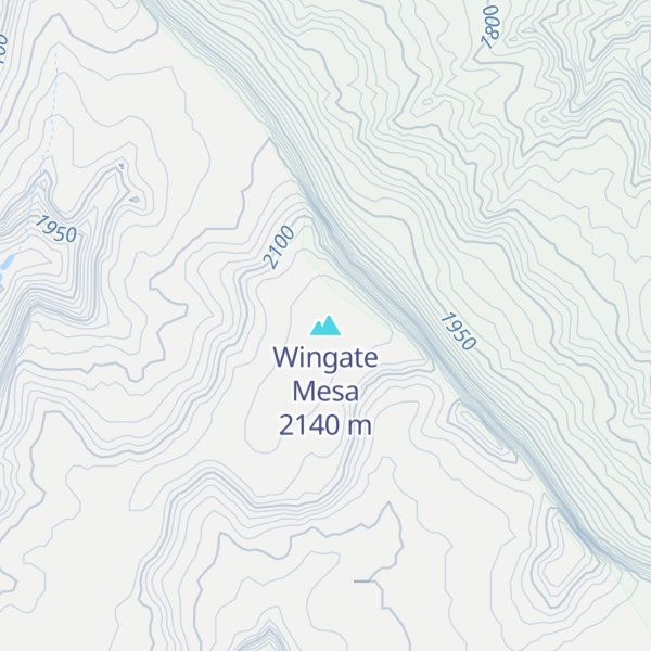 Map of Wingate Mesa