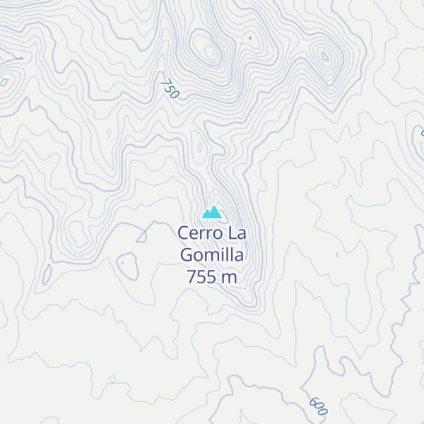 Map of Cerro La Gomilla