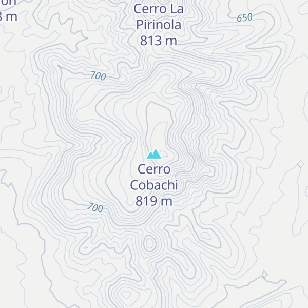Map of Cerro Cobachi