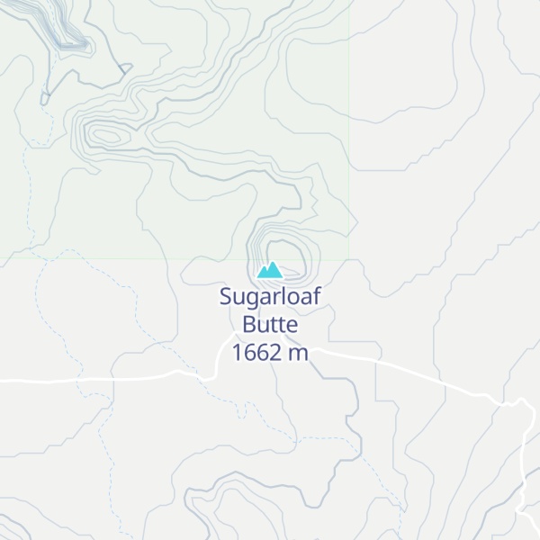 Map of Sugarloaf Butte
