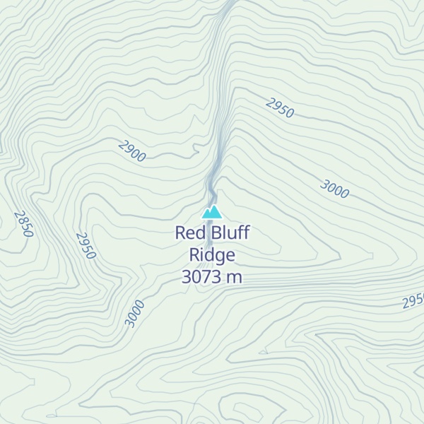 Map of Red Bluff Ridge