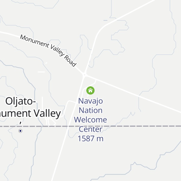 Map of Navajo Nation Welcome Center