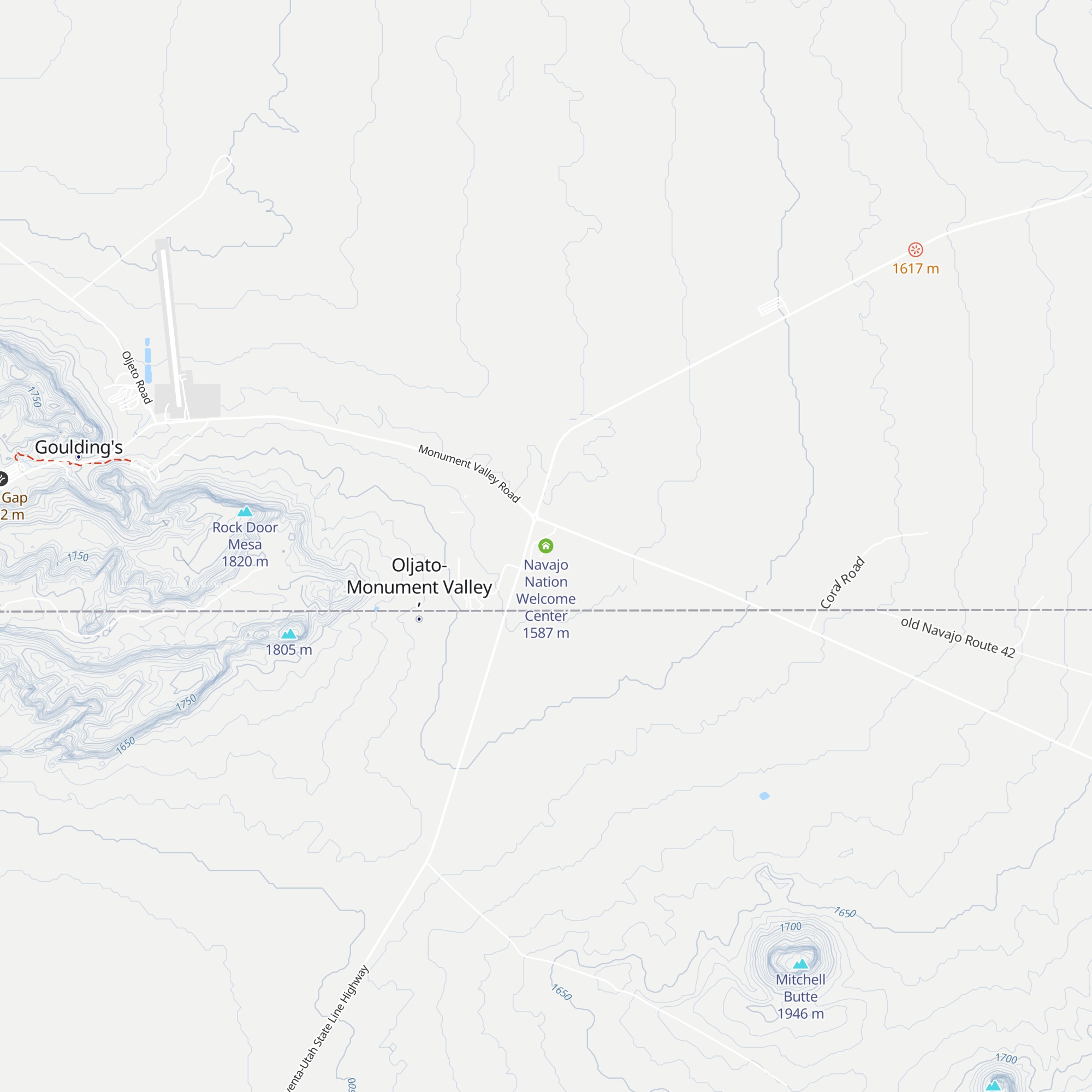 Navajo Nation Welcome Center map