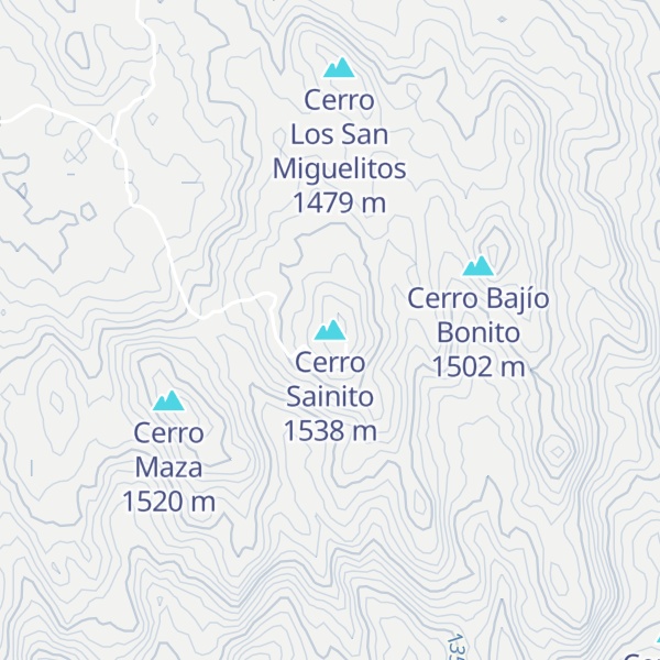 Map of Cerro Sainito