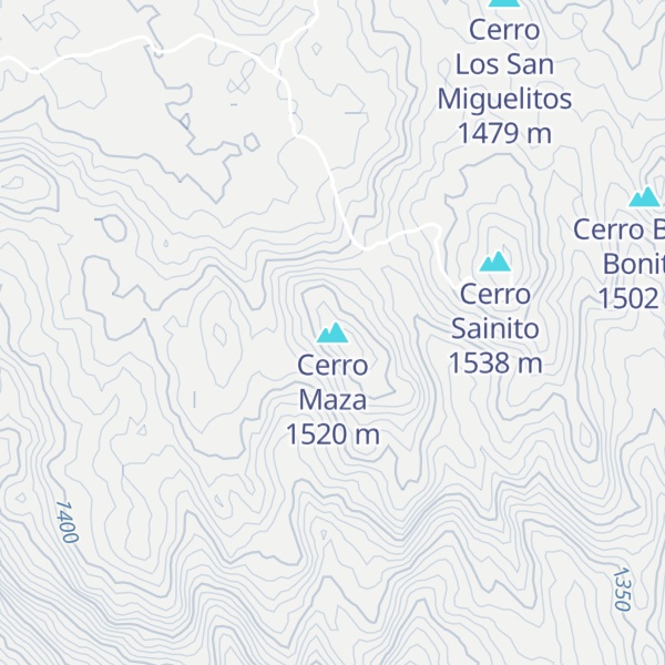 Map of Cerro Maza