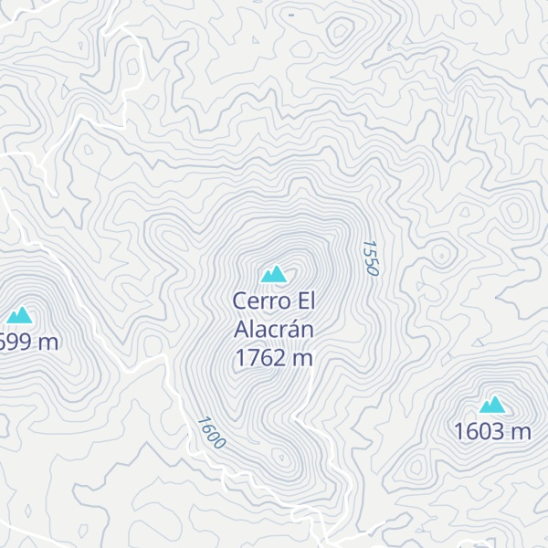 Map of Cerro El Alacrán