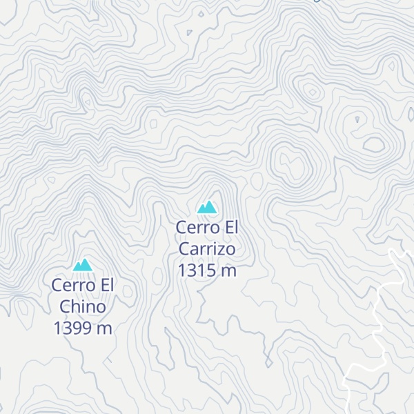 Map of Cerro El Carrizo