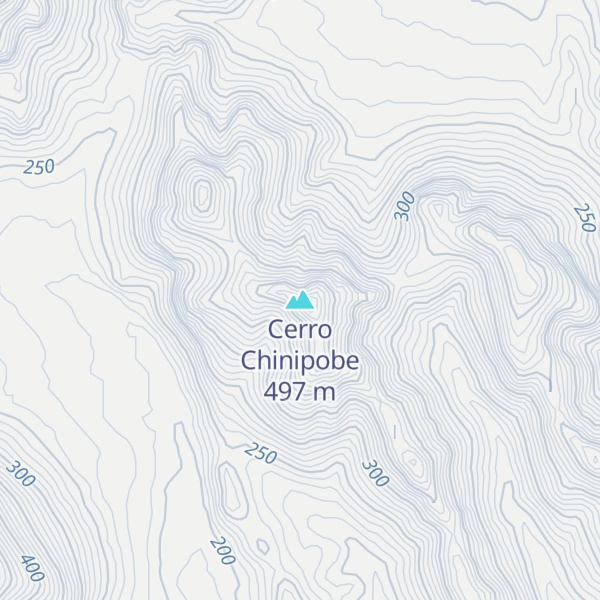 Map of Cerro Chinipobe