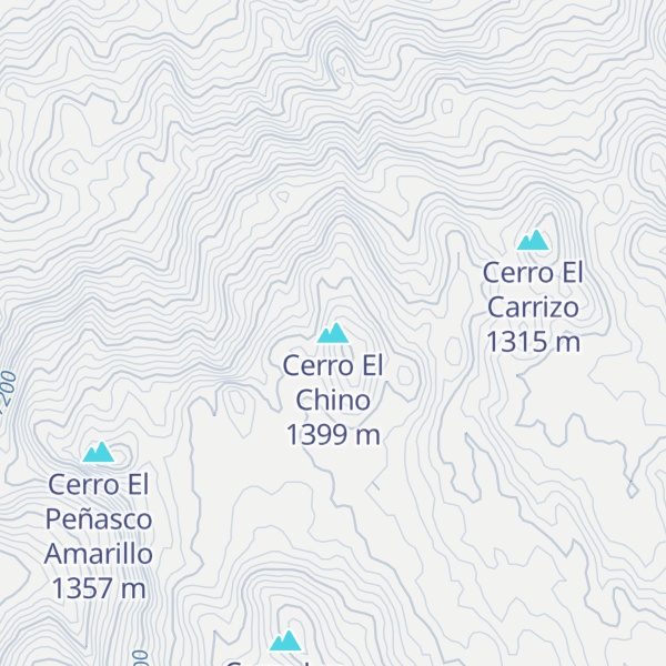 Map of Cerro El Chino