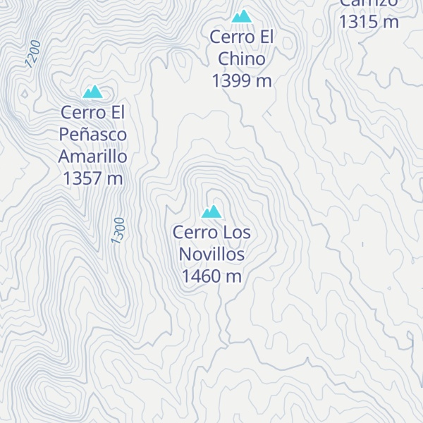 Map of Cerro Los Novillos