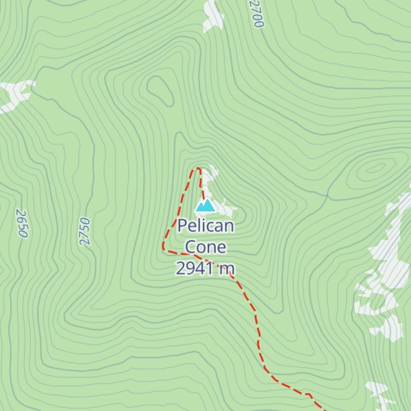 Map of Pelican Cone