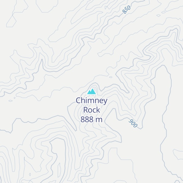Map of Chimney Rock